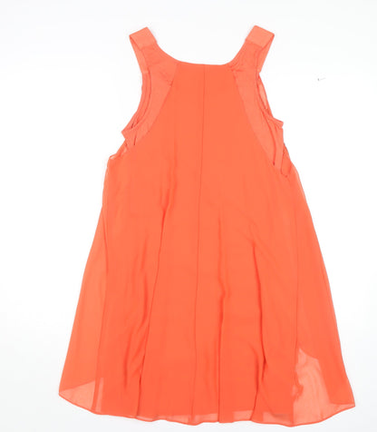 Wallis Petite Orange Sequin Dress Women Size 10 Strappy