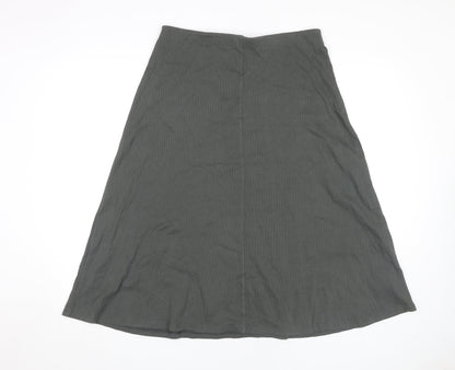 Marks and Spencer Women's Green A-Line Skirt, Size 14