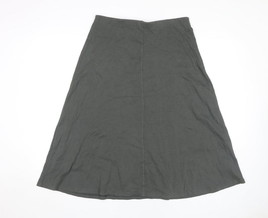 Marks and Spencer Women's Green A-Line Skirt, Size 14