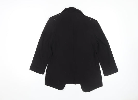 Womens UK Size 8 Miss Selfridge Black Basic Jacket