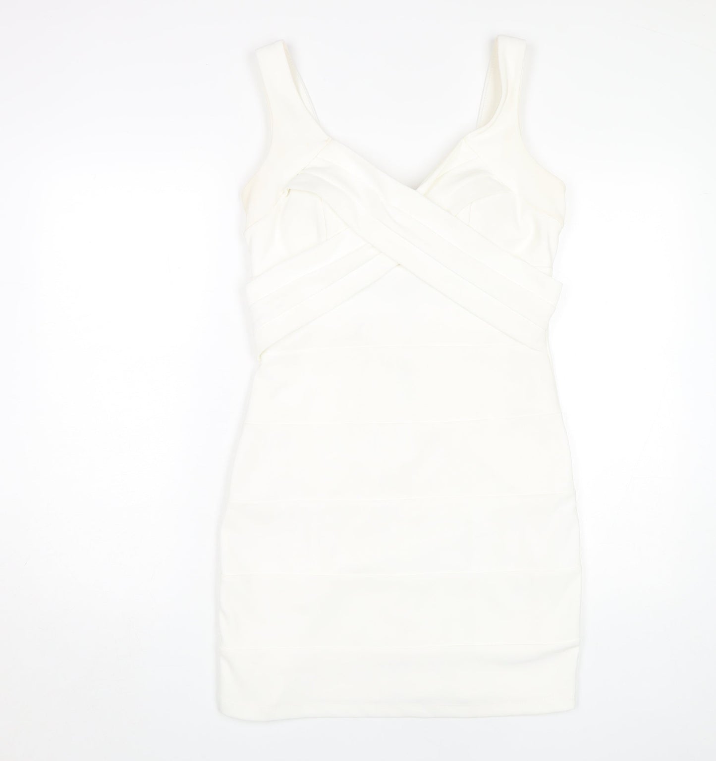 Emerald Sundae Women's White Bodycon Mini Dress L