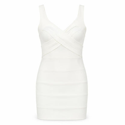 Emerald Sundae Women's White Bodycon Mini Dress L