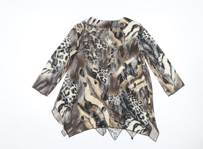 Womens UK Size M Saloos Collection Multicoloured Basic Blouse