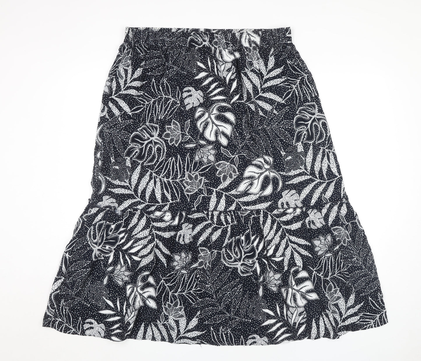 Pebble Bay Women's Black Floral Skirt Size 16