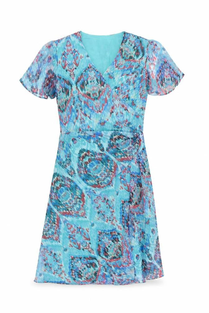 Marks and Spencer Women's Multicoloured Wrap Dress Size 12