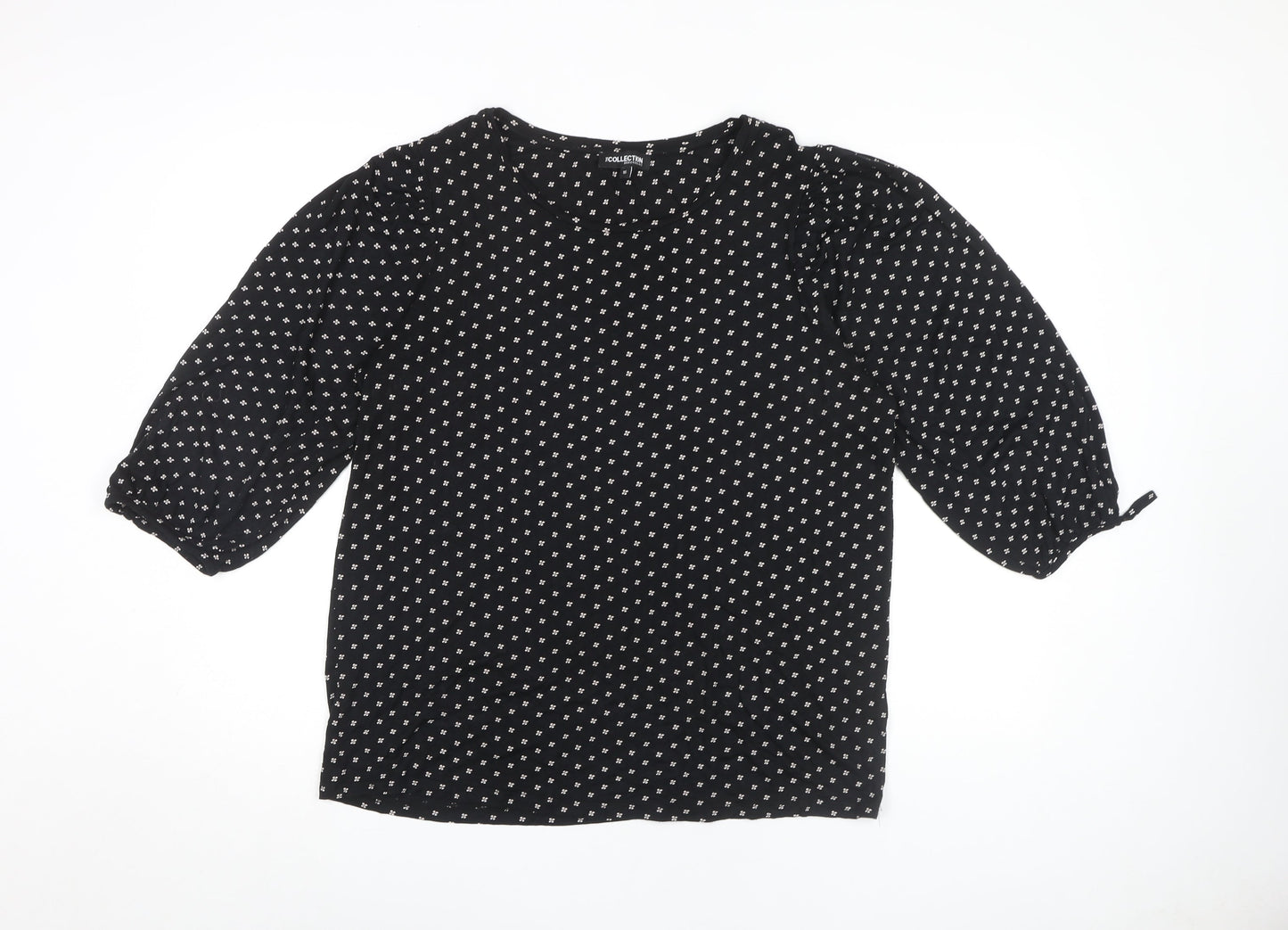 Womens UK Size 16 The Collection Debenhams Black Basic Blouse