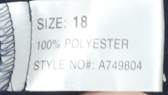 PLATINUM Women's Blue Button-Up Shirt Size 18