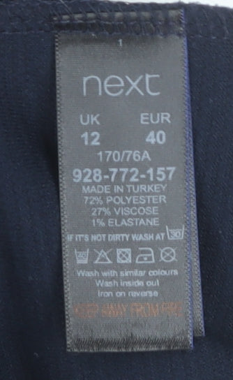 Next Women's Black Pencil Skirt Size 12 Knee Length