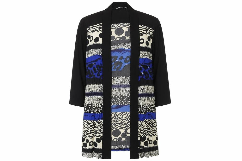 Womens UK Size 14 Anne Smith Multicoloured Kimono Blouse