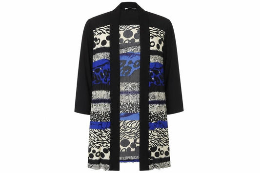 Womens UK Size 14 Anne Smith Multicoloured Kimono Blouse