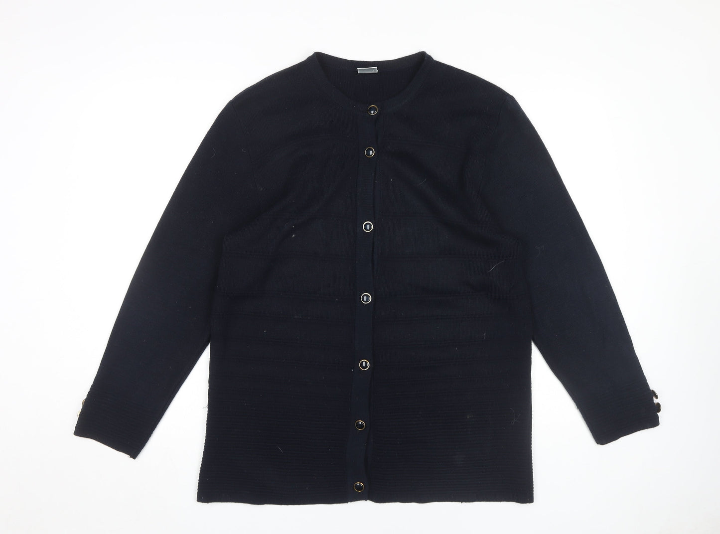 Womens UK Size M Canda Black Cardigan Jumper