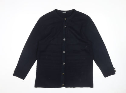 Womens UK Size M Canda Black Cardigan Jumper