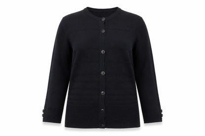 Womens UK Size M Canda Black Cardigan Jumper