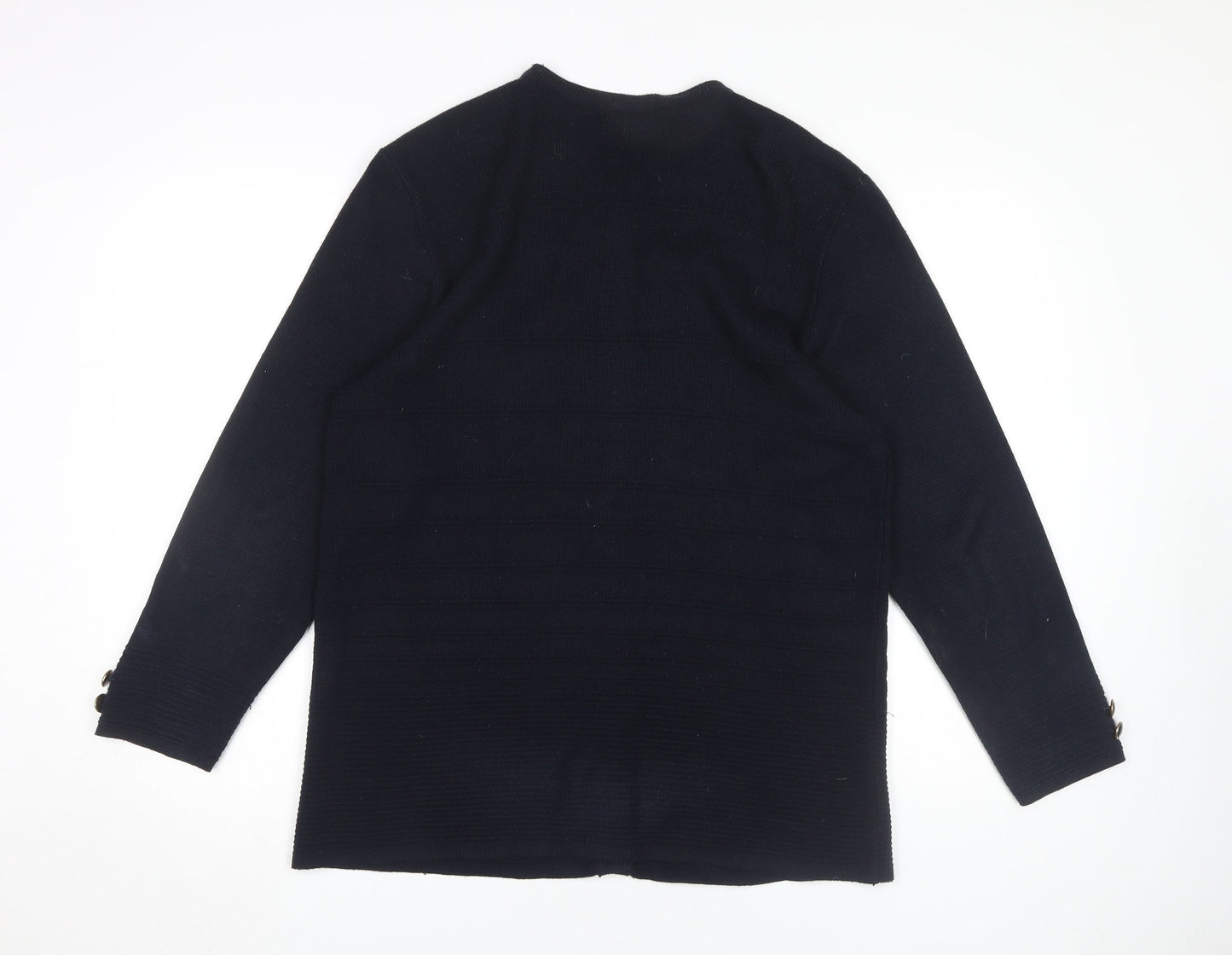 Womens UK Size M Canda Black Cardigan Jumper