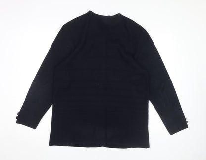Womens UK Size M Canda Black Cardigan Jumper