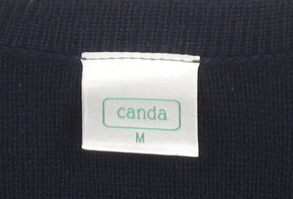 Womens UK Size M Canda Black Cardigan Jumper