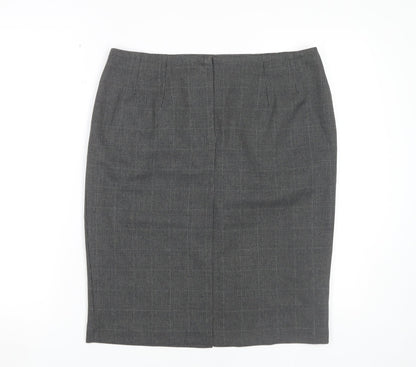 Marks and Spencer Women's Grey Pencil Skirt Size 14