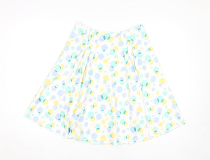 Per Una Women's Multicoloured Polka Dot A-Line Skirt Size 8