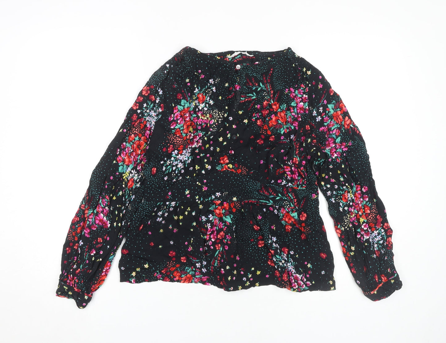 Womens UK Size 14 Marks and Spencer Black Basic Blouse