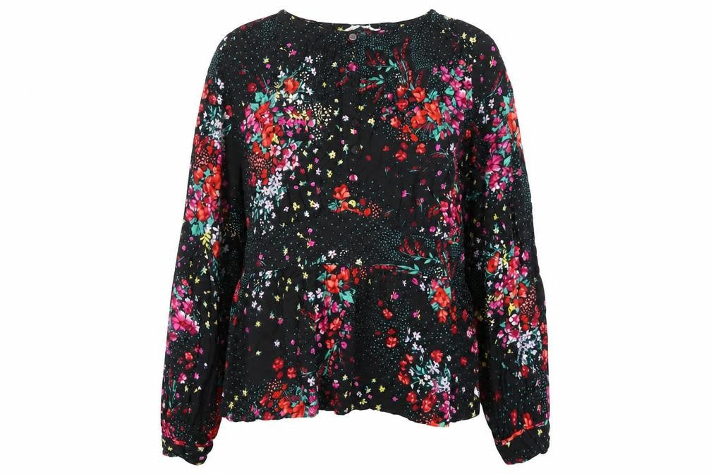 Womens UK Size 14 Marks and Spencer Black Basic Blouse