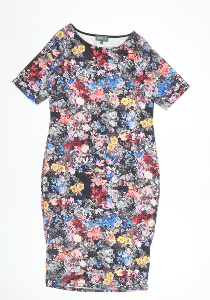Apricot Women's Multicoloured Floral Dress Size 14