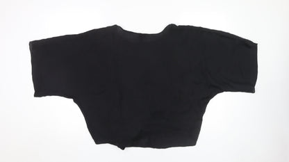 Womens UK Size S River Island Black Basic T-Shirt