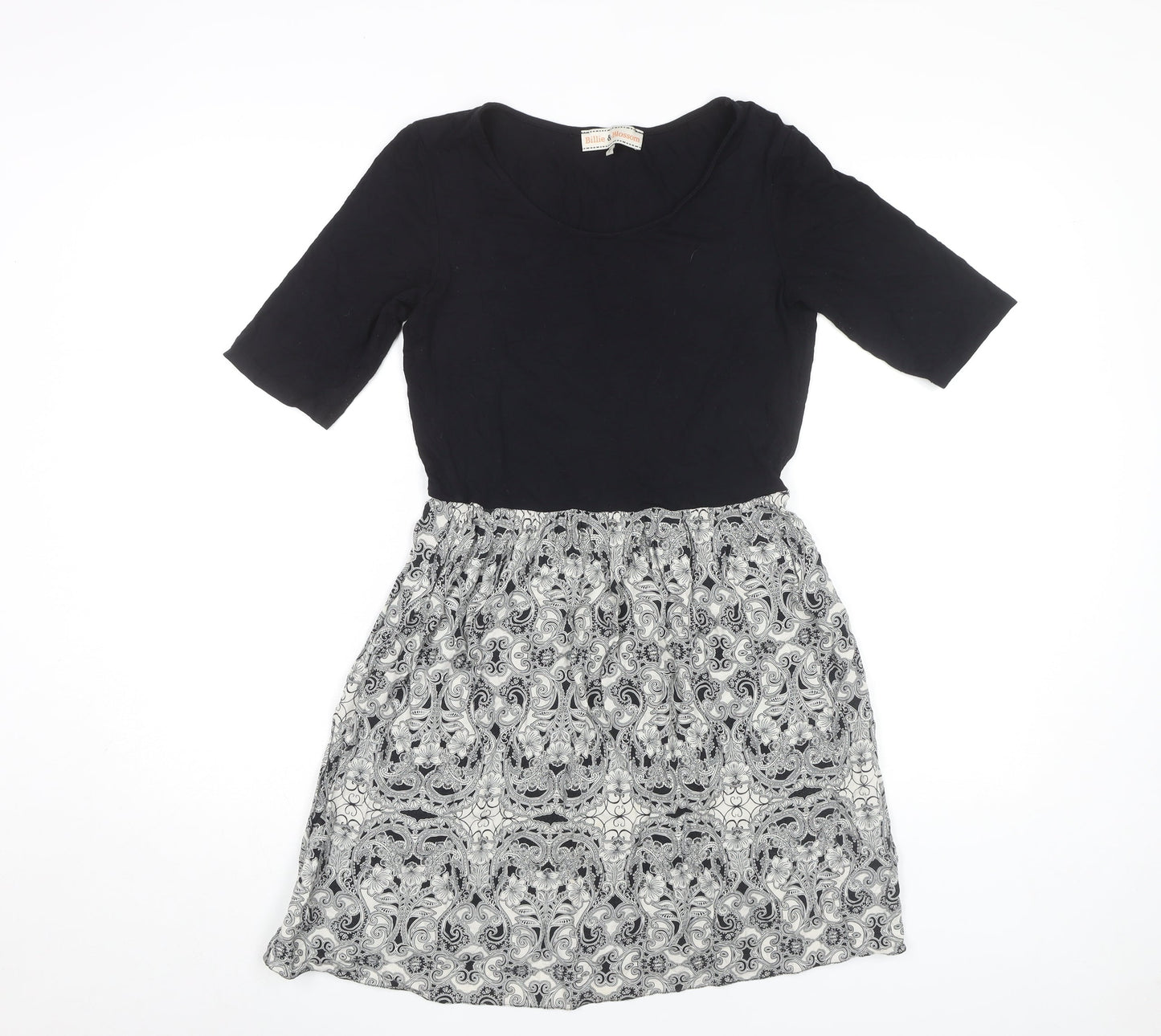 Dorothy Perkins Women’s A-Line Dress, Black/Paisley, Size 10