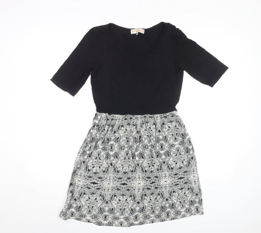 Dorothy Perkins Women’s A-Line Dress, Black/Paisley, Size 10
