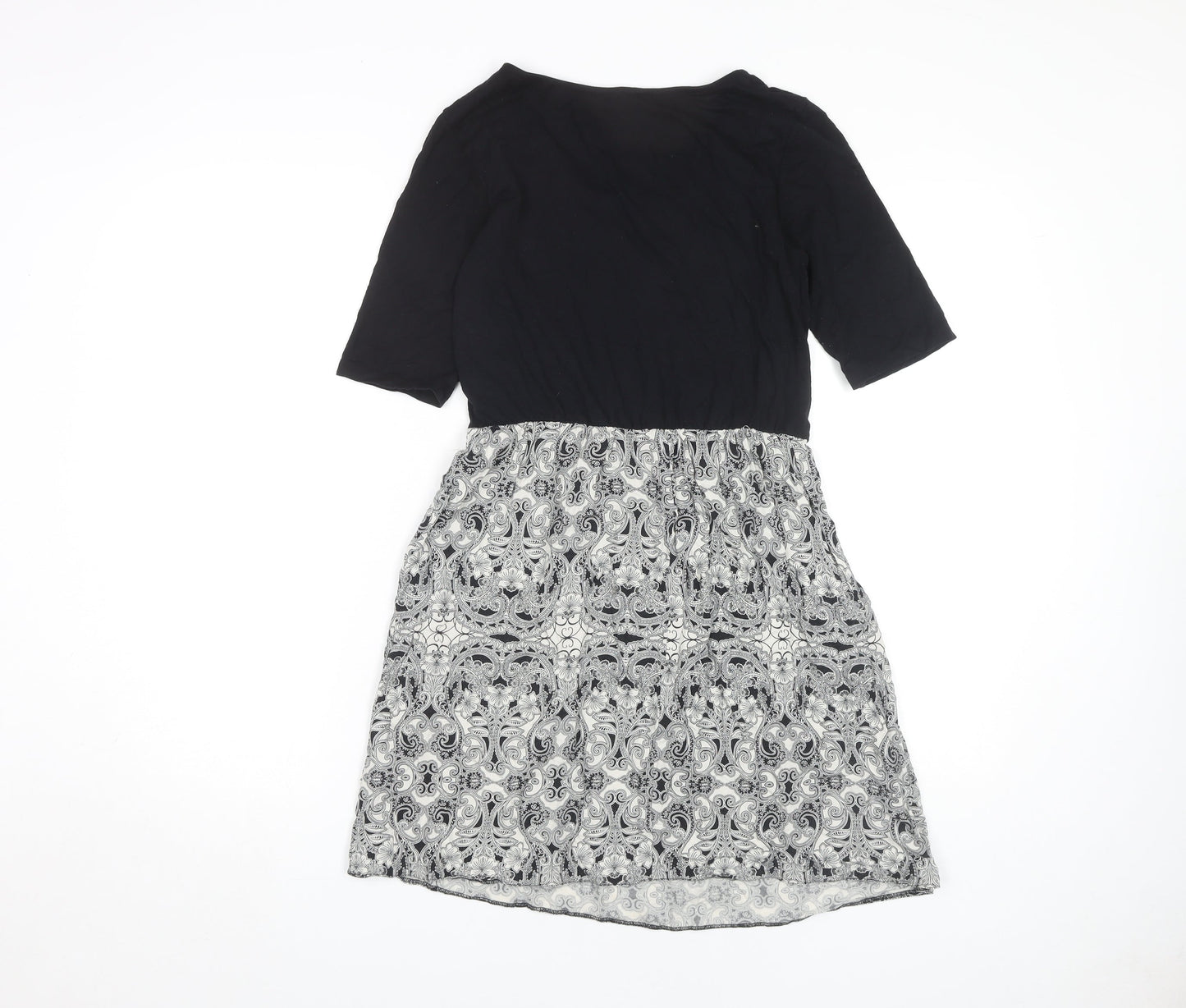 Dorothy Perkins Women’s A-Line Dress, Black/Paisley, Size 10