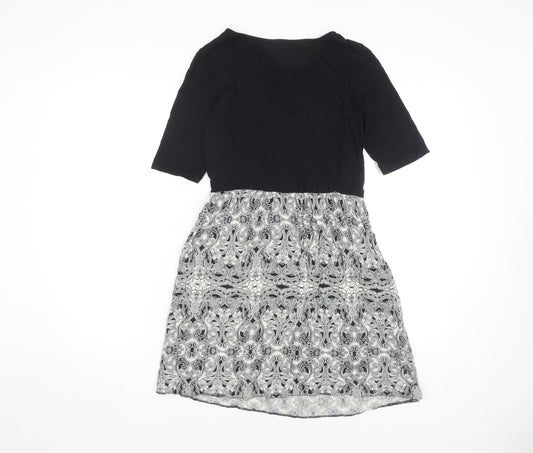 Dorothy Perkins Women’s A-Line Dress, Black/Paisley, Size 10