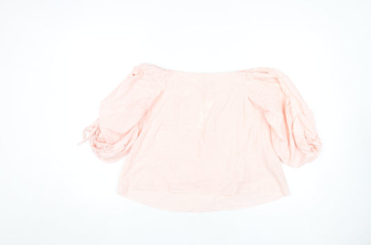 Womens UK Size 4 Miss Selfridge Pink Camisole Blouse
