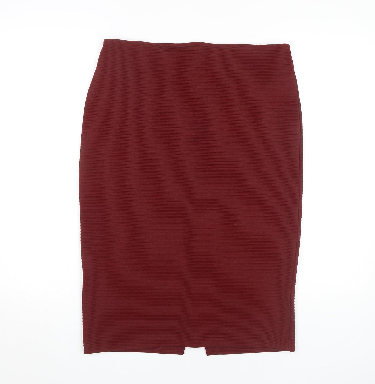 H&M Women's Red Midi Pencil Skirt, Size M