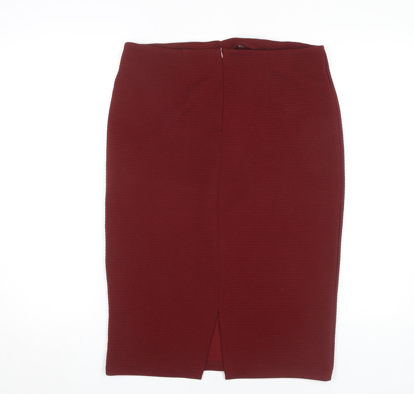 H&M Women's Red Midi Pencil Skirt, Size M