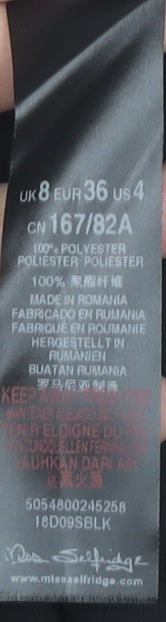 Miss Selfridge Women's Black Halter Dress Size 8