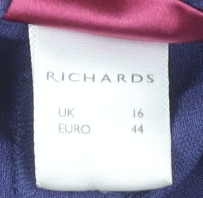 Richards Women's Blue Trousers, Size 16, Straight Leg