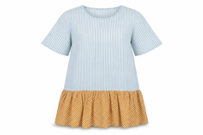 Kaffe Women's Blue Striped Summer Dress Size 14
