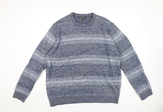 Marks and Spencer Men's 2XL Blue Pullover Jumper