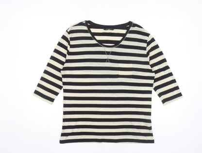 Womens UK Size 10 Marks and Spencer Black Basic T-Shirt