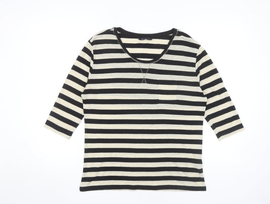 Womens UK Size 10 Marks and Spencer Black Basic T-Shirt