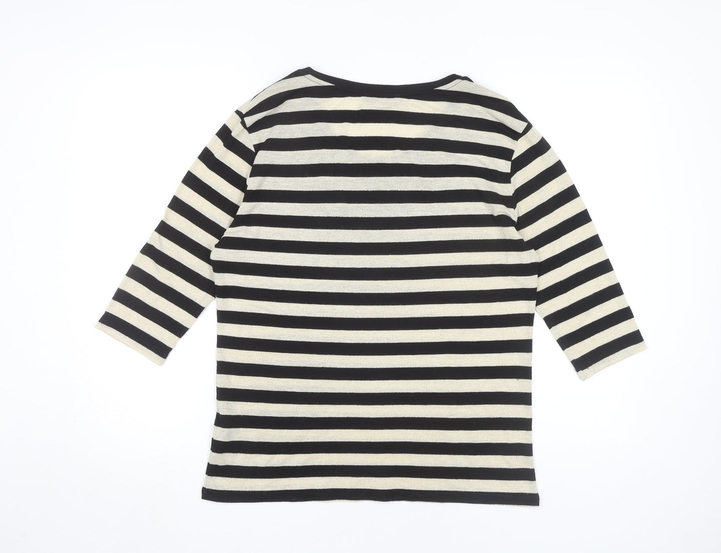 Womens UK Size 10 Marks and Spencer Black Basic T-Shirt