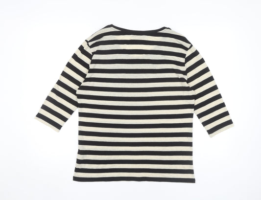 Womens UK Size 10 Marks and Spencer Black Basic T-Shirt