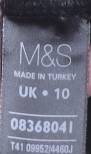 Womens UK Size 10 Marks and Spencer Black Basic T-Shirt