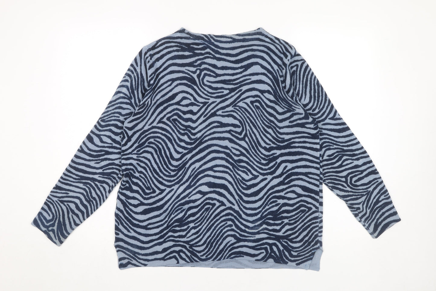 Womens UK Size 16 Marks and Spencer Blue Pullover Jumper