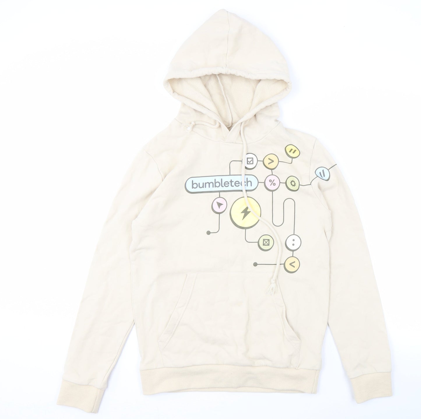 Bumble Beige Unisex Adults Hoodie, Size S, Lightweight