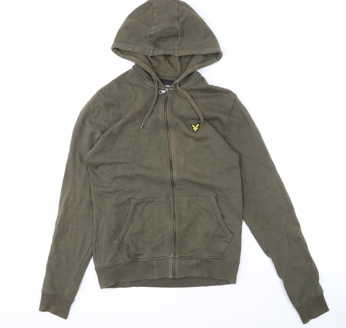 Mens UK Size L Lyle & Scott Green Full Zip Hoodie