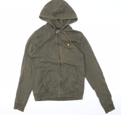 Mens UK Size L Lyle & Scott Green Full Zip Hoodie