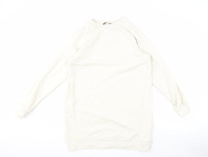 Mens UK Size S Brave Soul Ivory Pullover Sweatshirt