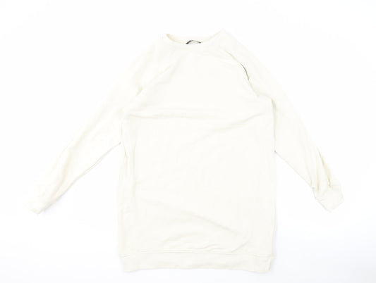 Mens UK Size S Brave Soul Ivory Pullover Sweatshirt