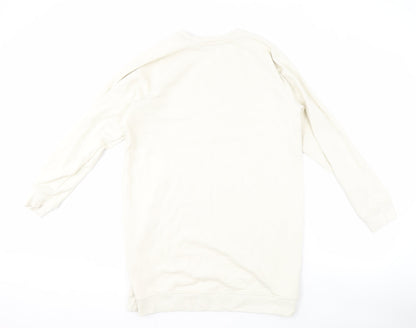 Mens UK Size S Brave Soul Ivory Pullover Sweatshirt
