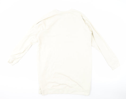 Mens UK Size S Brave Soul Ivory Pullover Sweatshirt